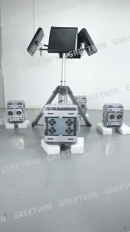 Наружная стационарная система защиты от дронов высокой мощности 300 Вт, многонаправленное устройство защиты от дронов