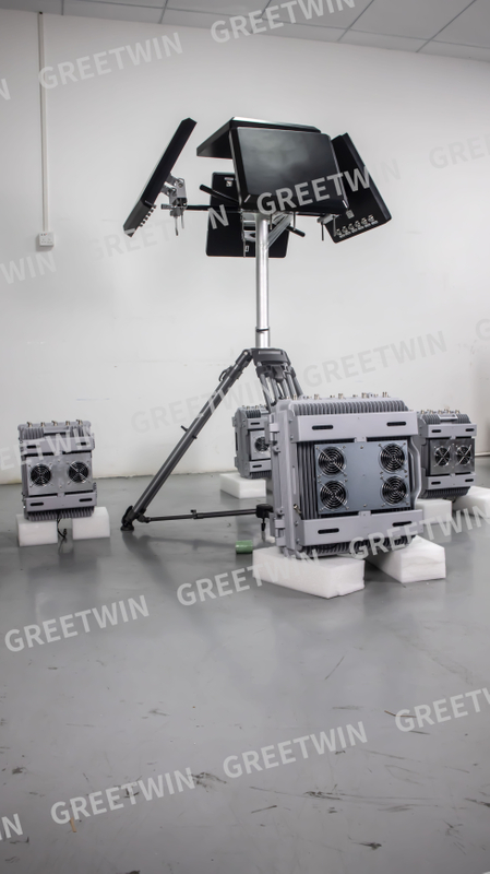 Наружная стационарная система защиты от дронов высокой мощности 300 Вт, многонаправленное устройство защиты от дронов