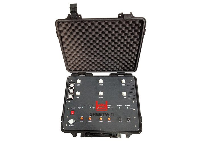 Портативная бомба 600W Manpack Jammer радиочастотный чемодан для багажа