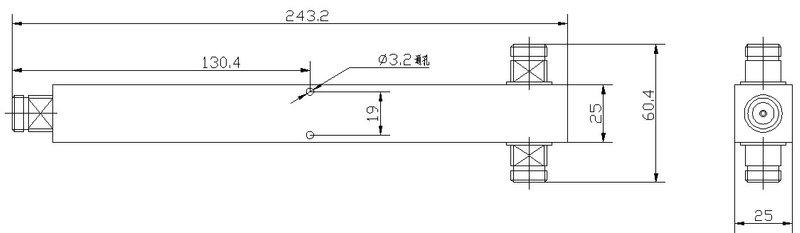 Репитер 698-2700МХз 300В сигнала мобильного телефона полости 2 путей для усилителя сигнала