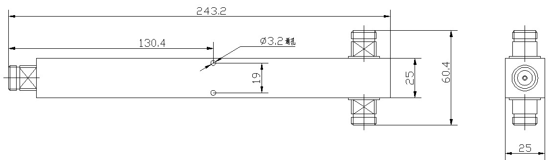 Репитер 698-2700МХз 300В сигнала мобильного телефона полости 2 путей для усилителя сигнала