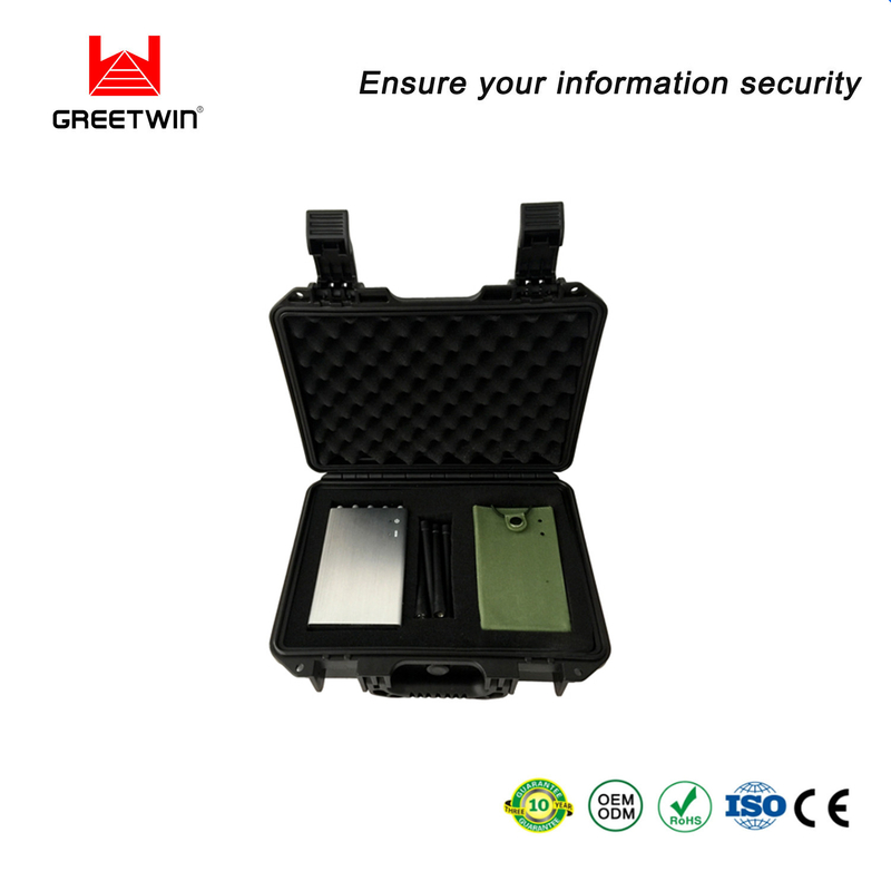 10-канальный 10,0 Вт ручной Джаммер сигнала WiFi 3G 4G LTE