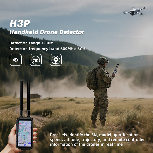 Руководитель 600 МГц-6 ГГц 1-3 км детектор и местоположение FPV Siganl Detector