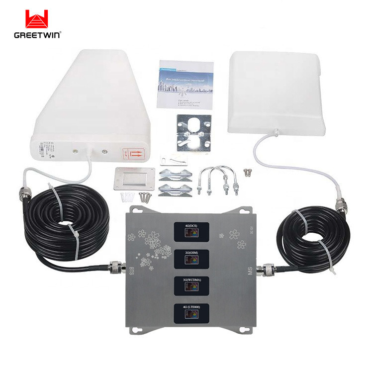 4-полосный усилитель сигнала Gsm 1,5 КСВ 2600 МГц с усилением 65 дБ