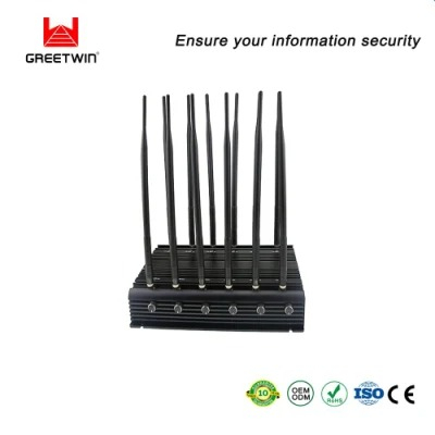 Greetwin Desktop Signal Jammer 12 Антенны 34W 5g WiFi GPS 10-40 метров 