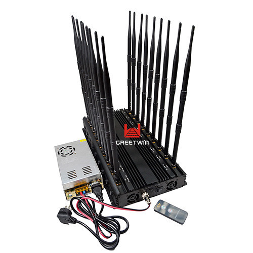 18 антенн 2G 3G 4G WiFi 2.4G Full Bands 130MHz-6GHz Jammer (GW-JA18)