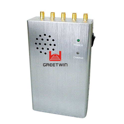 Джаммер сигнала 3Г 4Г определенный карманом портативный с 5 каналами и 5 антеннами