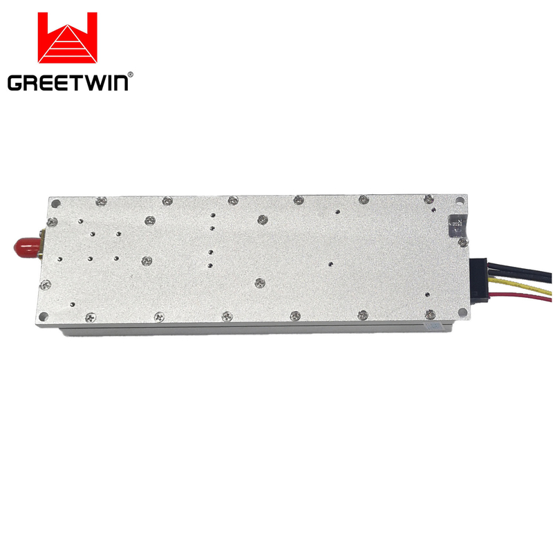 Белый 4-полосный 40dBm WCDMA Lte 2g 3G 4G10W UAV Blocker RF усилитель мощности модуль помех сигнала