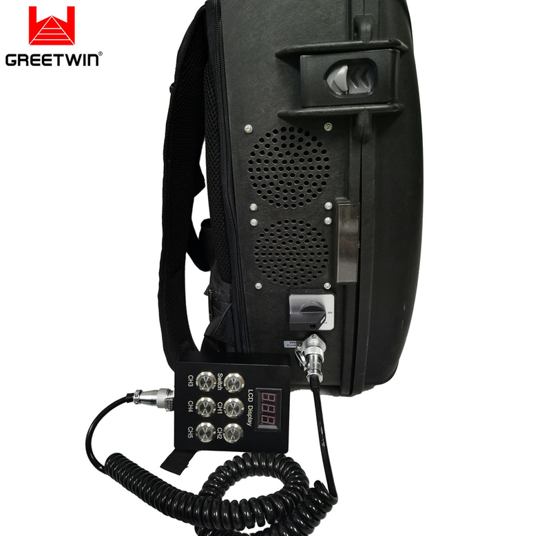 1,5 км UHF 433 МГц Рюкзак Jammer Drone WiFi 2.4G 5.8G