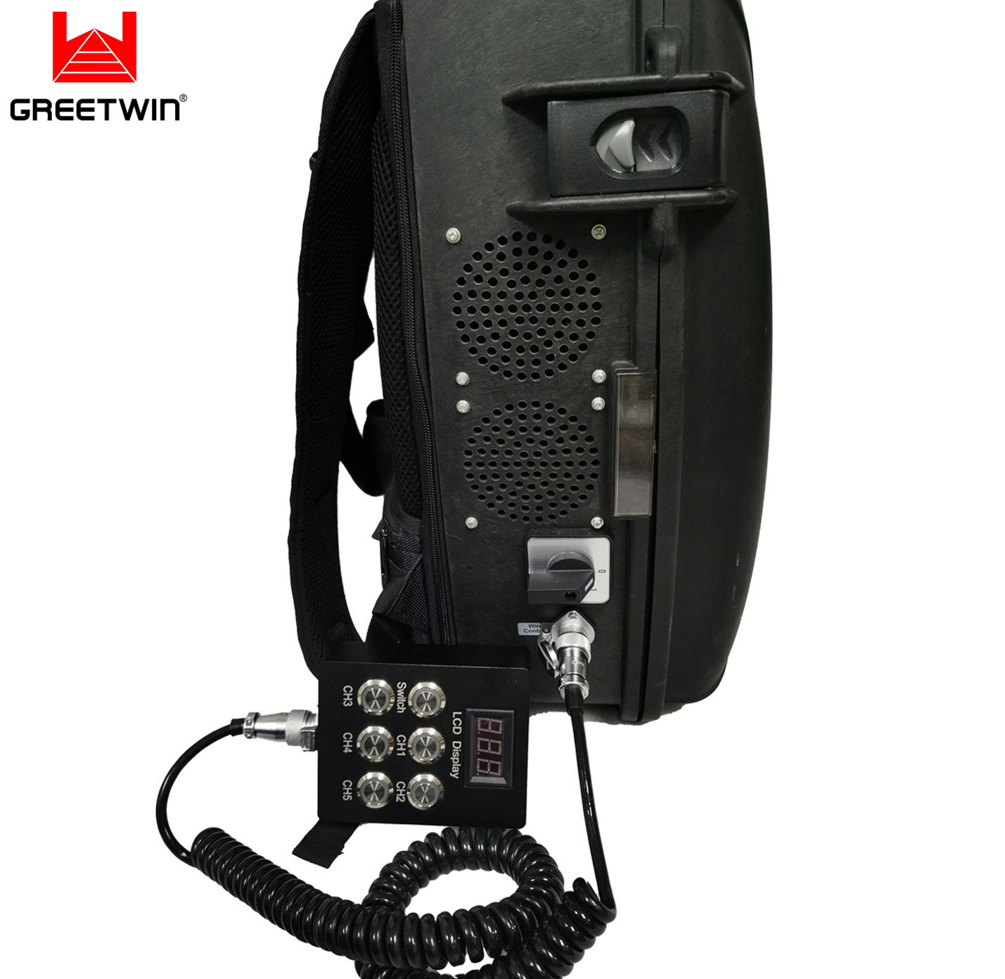 1,5 км UHF 433 МГц Рюкзак Jammer Drone WiFi 2.4G 5.8G