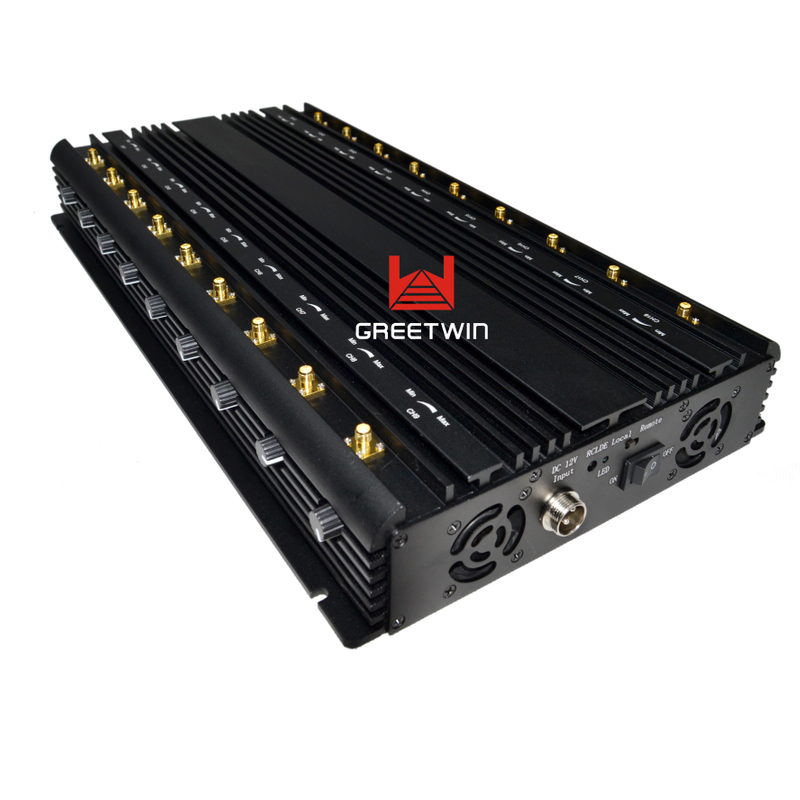 Джаммер 2Г 3Г 4Г Вифи 5.2Г /5.8Г/ ГПС сети мобильного телефона 18 антенн