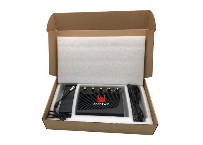 Джаммер Вифи сотового телефона ДК 5В настольный портативный, Джаммер сигнала 2.4Г ГПС 12 ватт регулируемый