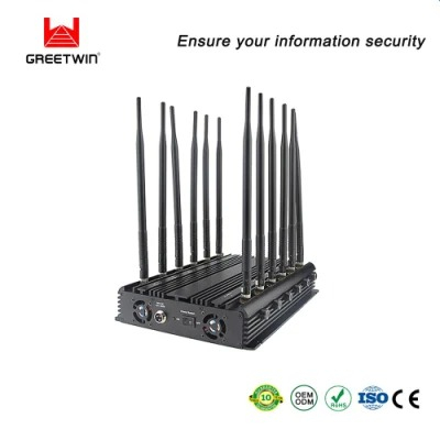 Greetwin Desktop Signal Jammer 12 Антенны 34W 5g WiFi GPS 10-40 метров 