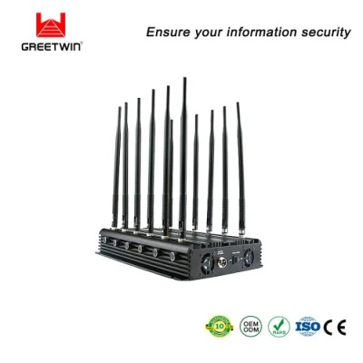 Greetwin Desktop Signal Jammer 12 Антенны 34W 5g WiFi GPS 10-40 метров 