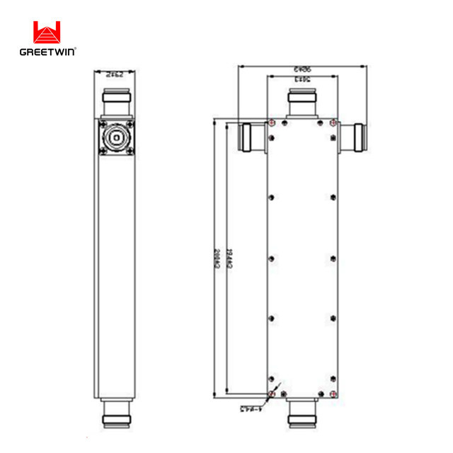 3-полосный посеребренный разветвитель мощности RF 50 Вт 600 ~ 6000 МГц