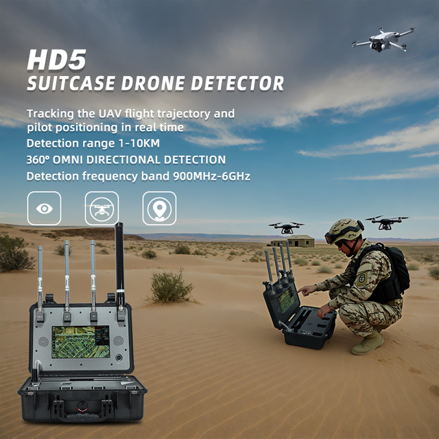 Портативный 1-10 км обнаружение дронов на длинные расстояния FPV DJI Autel и т. Д. Детектор БПЛА